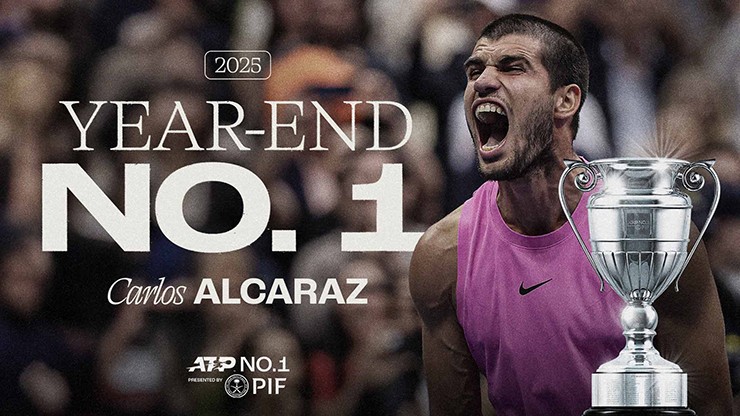 Alcaraz giành danh hiệu ATP Year-End No. 1
