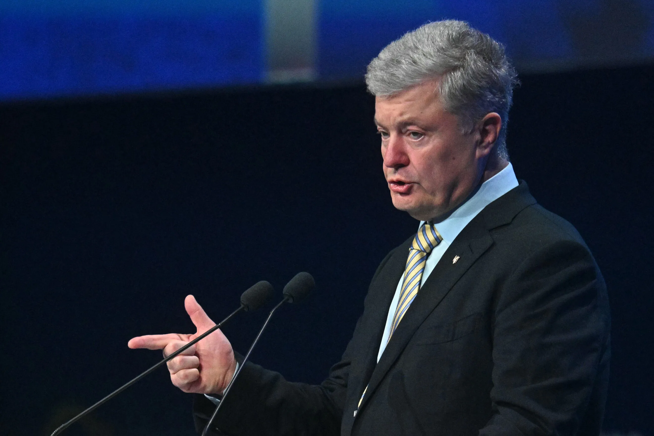 Ông Poroshenko thất bại trong cuộc bầu cử với ông Zelensky năm 2019 vì cuộc xung đột ở miền đông Ukraine. Ảnh: Getty Images.