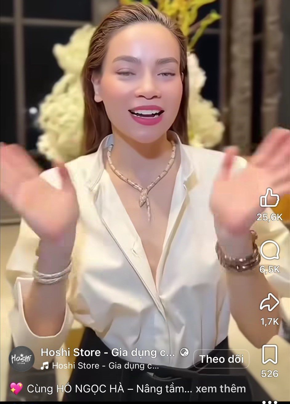 Hồ Ngọc Hà cảnh báo video quảng cáo thực phẩm chức năng do cắt ghép, AI can thiệp.