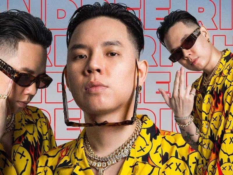 Andree và Binz, tâm điểm của tranh cãi nhạc rap hiện tại.