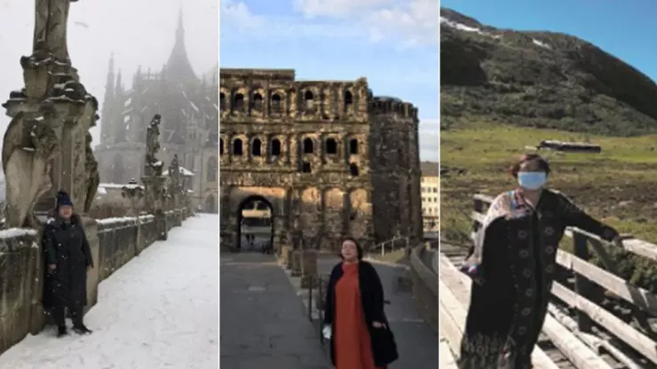 Bà Tiền Chí Mẫn đi du lịch ở nhiều nơi với tên giả Yadi Zhang trong thời gian sau khi trốn khỏi Trung Quốc. Ảnh: SKY NEWS/Met Police (London, Anh)