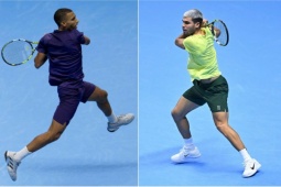 Tennis đỉnh cao bán kết ATP Finals: Sinner so tài Minaur, Alcaraz đấu Aliassime