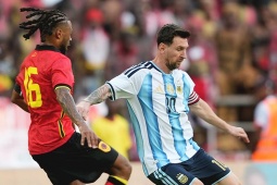 Trực tiếp bóng đá Angola - Argentina: Messi nhân đôi cách biệt (Hết giờ)