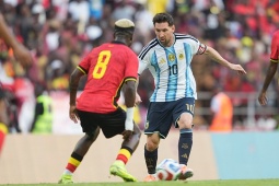 Video bóng đá Angola - Argentina: Messi thăng hoa, 1 bàn & 1 kiến tạo