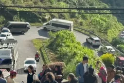 Đường kẹt cứng, khách sạn 'cháy' phòng mùa hoa tam giác mạch