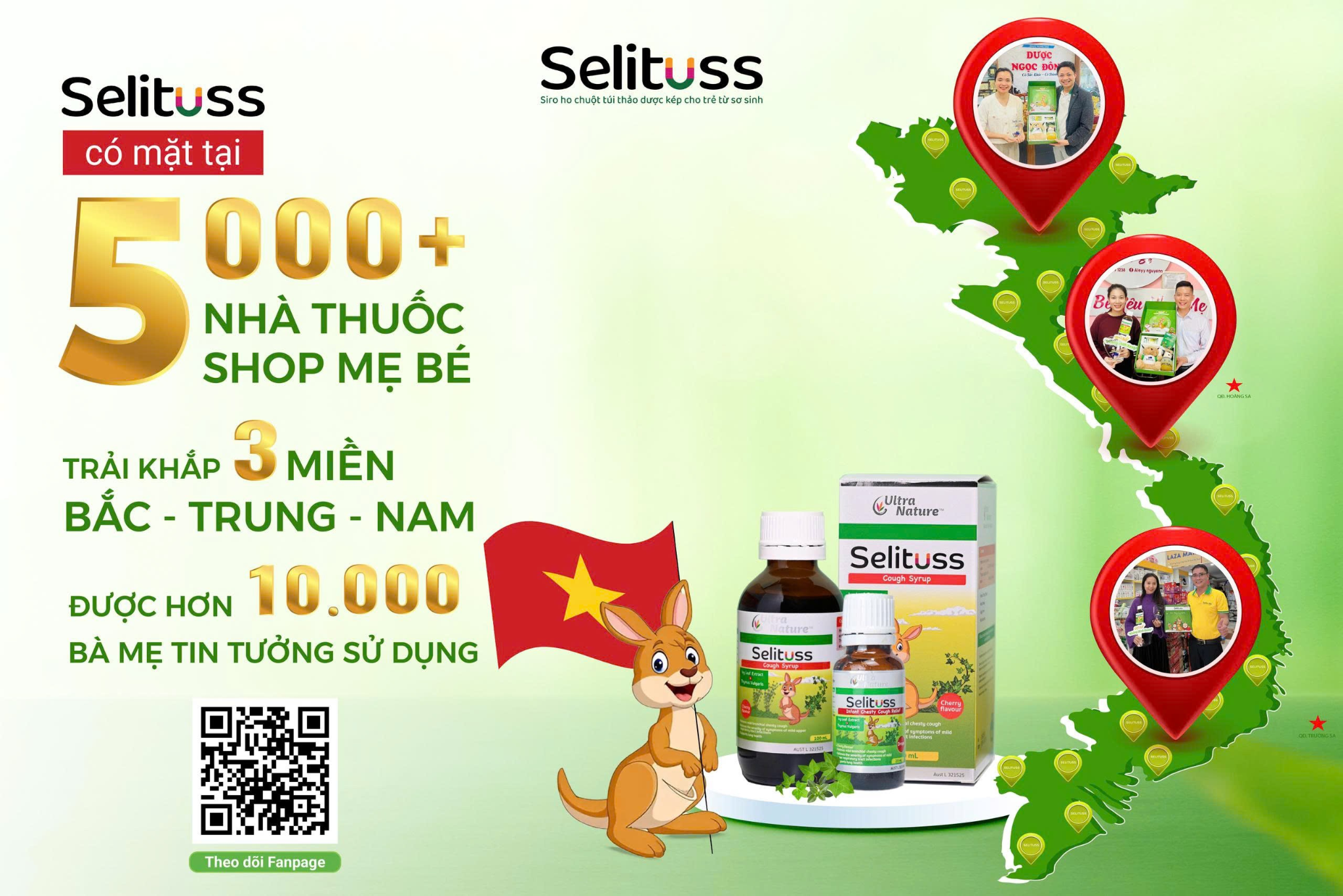 Sản phẩm Selituss được phân phối rộng rãi trên toàn quốc