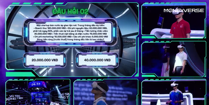 Công nghệ thực tế ảo được ứng dụng nhằm sinh động hóa các thử thách của thí sinh