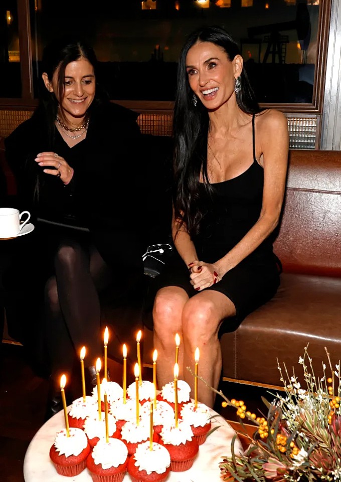 Minh tinh Demi Moore mừng sinh nhật tuổi 63 tại bữa tiệc ra mắt phim 'Landman' mùa hai ở New York hôm 11/11.