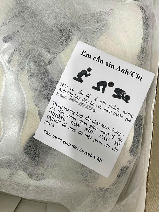Nhiều nhà bán đành kèm theo lời nhắn "cầu xin" trong mỗi đơn hàng gửi đi.