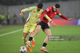 Video bóng đá Georgia - Tây Ban Nha: Tưng bừng 4 bàn (Vòng loại World Cup)