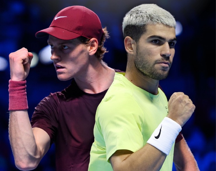 Alcaraz dè chừng khi tái đấu Sinner trước sức ép từ cổ động viên ở Turin (Italia)