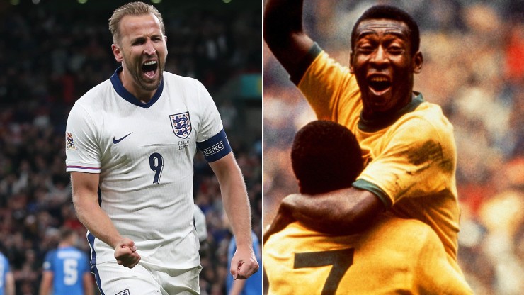 Harry Kane chỉ cần 1 bàn nữa để sánh ngang thành tích ở cấp độ đội tuyển với Pele