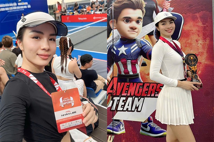 Lê Nhàn dành thời gian đi xem các tay vợt đỉnh cao thi đấu