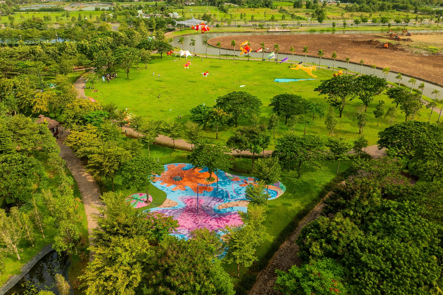 Không gian sống xanh chất lượng tại đô thị Waterpoint, nơi chỉ cách TPHCM 40 phút di chuyển.