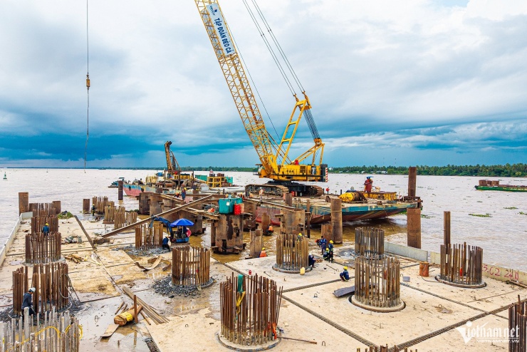 Hình hài cầu dây văng hơn 3.900 tỷ đồng bắc qua sông Hậu, nối Cần Thơ - Vĩnh Long - 4