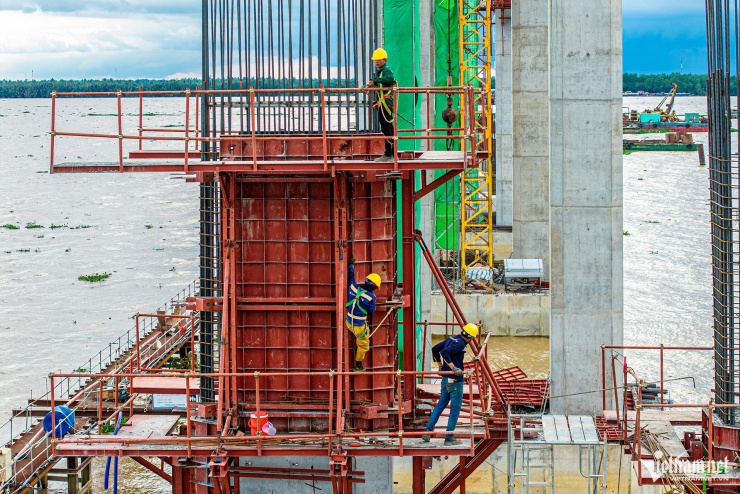 Hình hài cầu dây văng hơn 3.900 tỷ đồng bắc qua sông Hậu, nối Cần Thơ - Vĩnh Long - 5