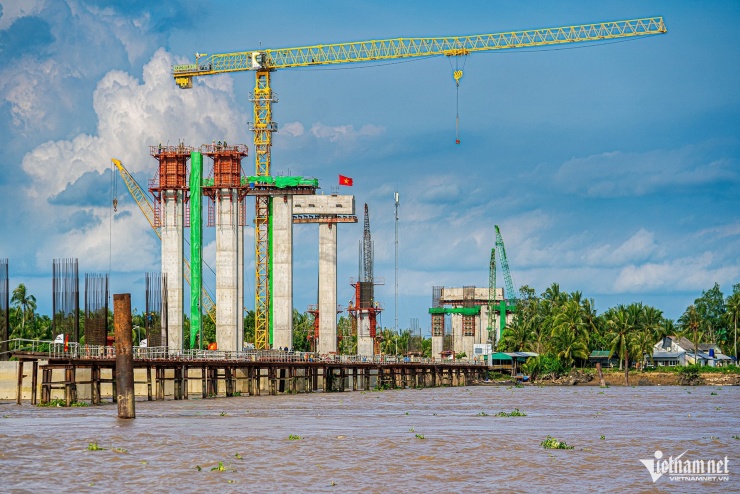 Hình hài cầu dây văng hơn 3.900 tỷ đồng bắc qua sông Hậu, nối Cần Thơ - Vĩnh Long - 6