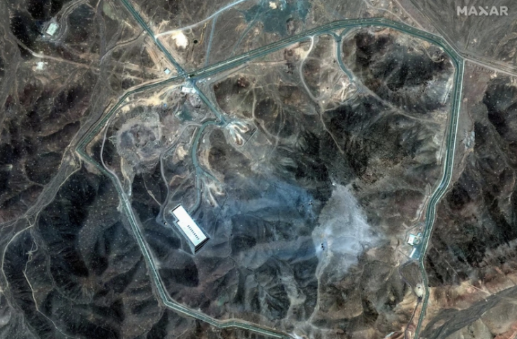 Ảnh vệ tinh cơ sở hạt nhân Fordow của Iran. Nguồn: Reuters