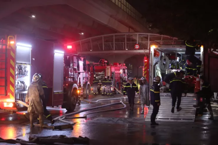 Hiện trường vụ cháy. Ảnh: Phi Hùng