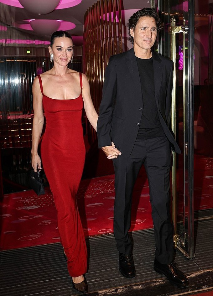 Cựu Thủ tướng Canada và ca sĩ Katy Perry công khai tình tứ hồi giữa tháng 10. Ảnh: Backgrid