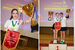 Người đẹp Nguyễn Đăng Thư vô địch kịch tính Vinschool Pickleball Cup 2025