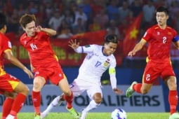 Tuyển Lào chưa phải đối thủ xứng tầm của đội tuyển Việt Nam