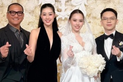 Dàn hoa hậu, á hậu mặc gợi cảm dự tiệc cưới Tâm Như