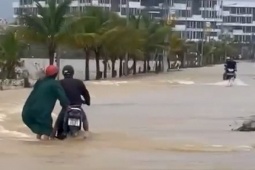 Tin tức trong ngày - Nước lũ cuồn cuộn đổ về Huế