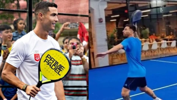 Cả Ronaldo và Messi đều rất thích padel
