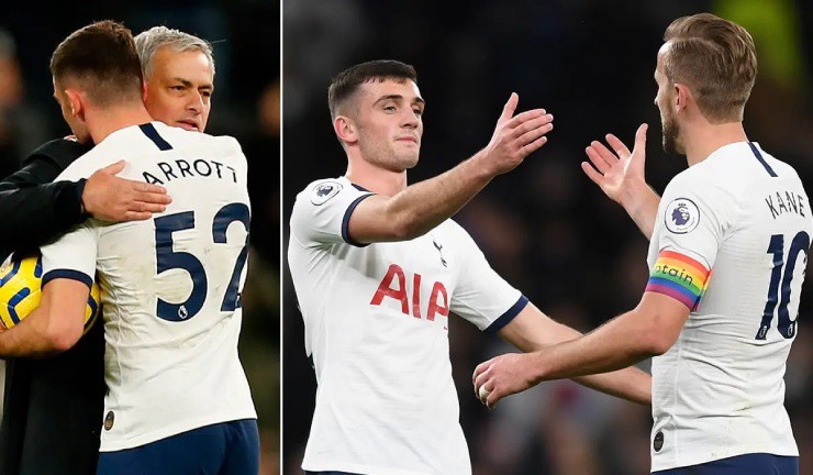 Troy Parrott từng có cơ hội sát cánh cùng Harry Kane ở Tottenham
