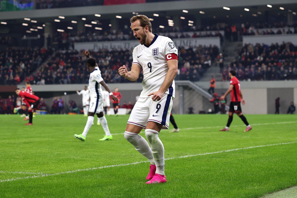 Harry Kane ghi cú đúp đưa ĐT Anh hạ Albania