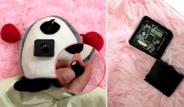 Camera trong mắt búp bê cô Liang mới mua.