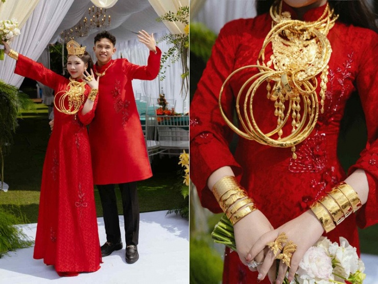 Cặp đôi nhận được nhiều món quà giá trị trong ngày cưới 