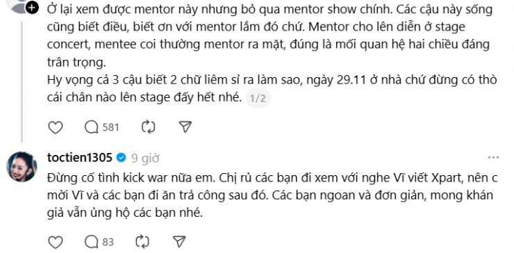 3 Tân binh Toàn năng bị tố "vô ơn" với mentor SOOBIN, Tóc Tiên lên tiếng bảo vệ - 4