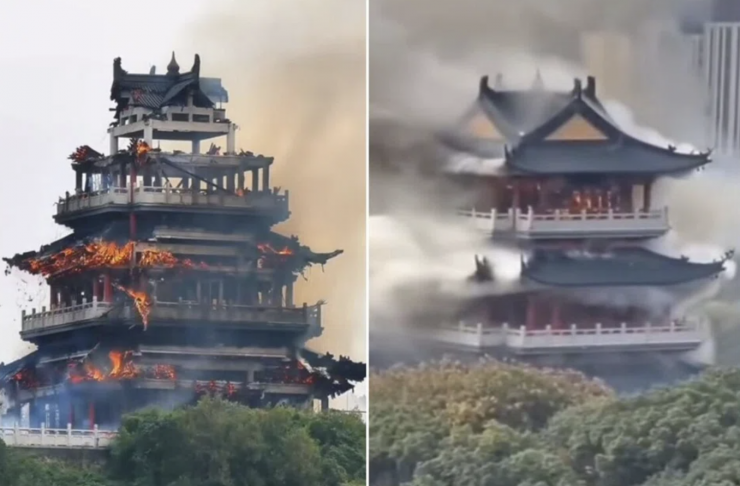 Văn Xương Các được xây dựng vào tháng 1-2008 và hoàn thành vào tháng 10-2009. Ảnh: Instagram