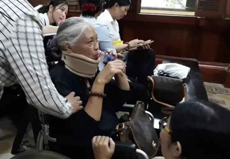 Bị cáo Phạm Thị Mai Toan trong một phiên xét xử. Ảnh: PL