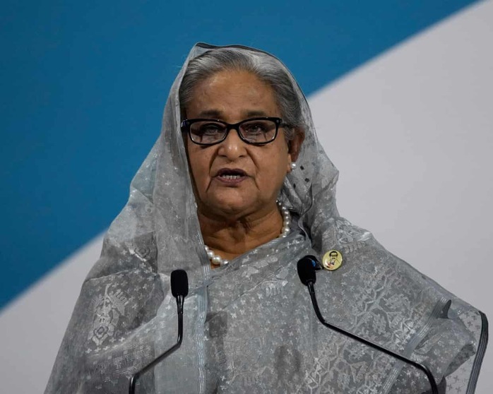 Cựu Thủ tướng Sheikh Hasina đã bị tuyên án tử hình vắng mặt. Ảnh: Christophe Ena/AP