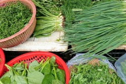 Hành lá, rau gia vị đắt hơn nhiều loại thịt