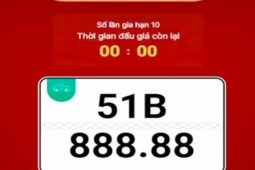 Biển số ngũ quý 8 siêu VIP của TPHCM 51B-888.88 vừa được chốt giá rẻ bất ngờ