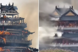 Thông tin bất ngờ về vụ cháy "tòa tháp 1.500 tuổi" ở Trung Quốc