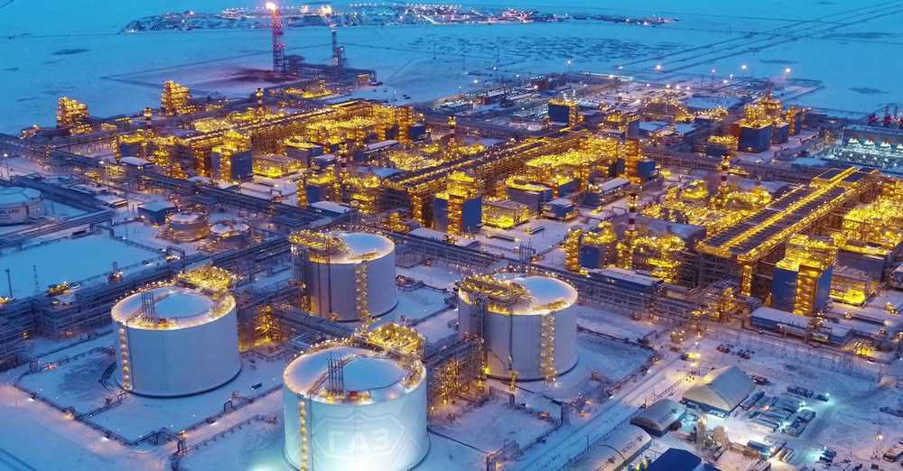 Một cơ sở của dự án Yamal LNG của Nga ở Bắc Cực. Ảnh: Euromaidan Press.