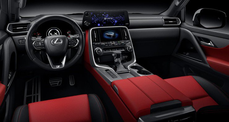 LX 600 F Sport sở hữu nội thất sang trọng.
