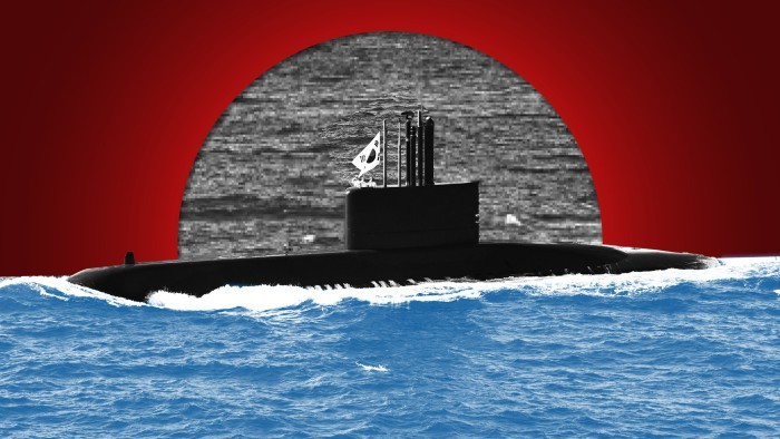 Hàn Quốc gần đây tuyên bố đã hoàn tất thỏa thuận với Mỹ, trong đó có kế hoạch thúc đẩy phát triển tàu ngầm sử dụng năng lượng hạt nhân. Ảnh: FT