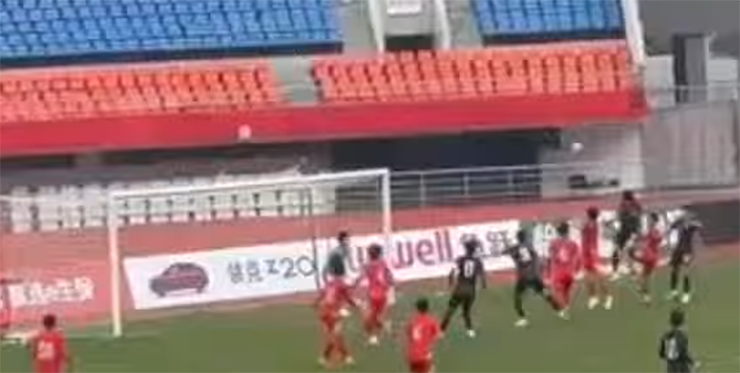 Tình huống ghi bàn của U22 Hàn Quốc