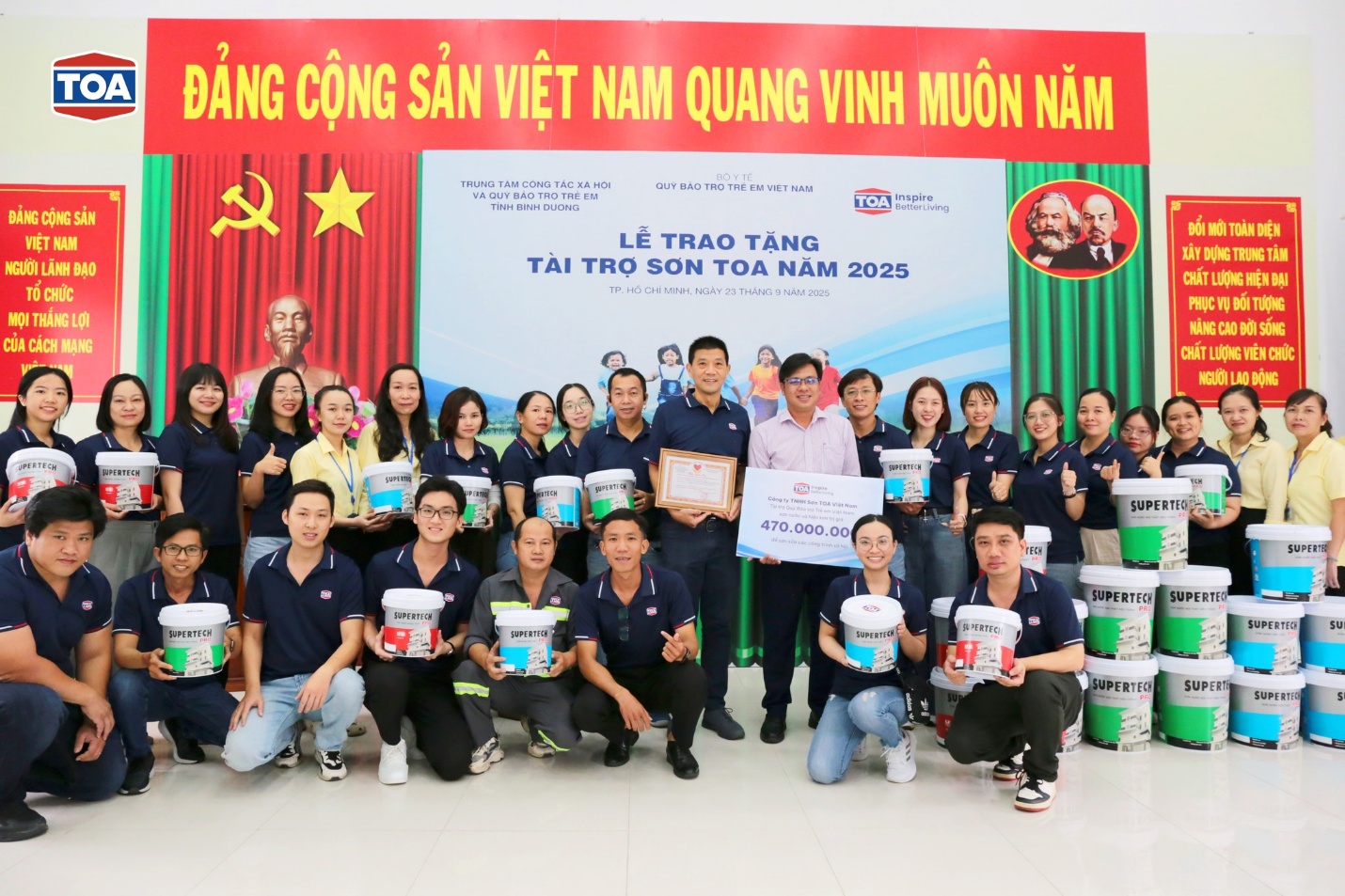 Tinh thần đoàn kết, tương thân tương ái là một nét văn hóa của đội ngũ Sơn TOA Việt Nam