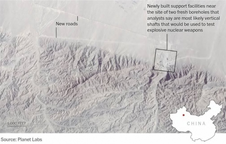 Ảnh vệ tinh tiết lộ Trung Quốc mở rộng bãi thử vũ khí hạt nhân - 2