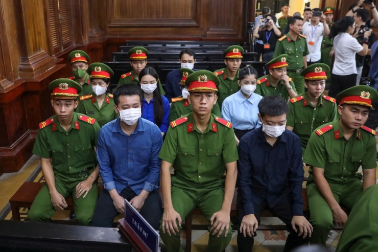 Một góc phòng xử án. Ảnh: Duy Anh.