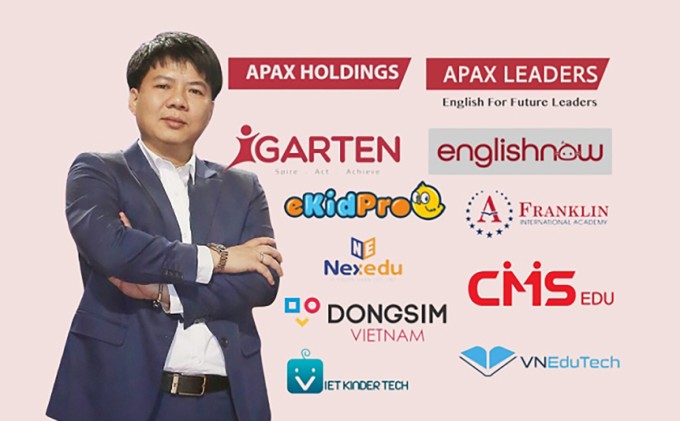 Shark Thủy với 'ma trận' các hệ sinh
thái giáo dục. Ảnh: Egroup