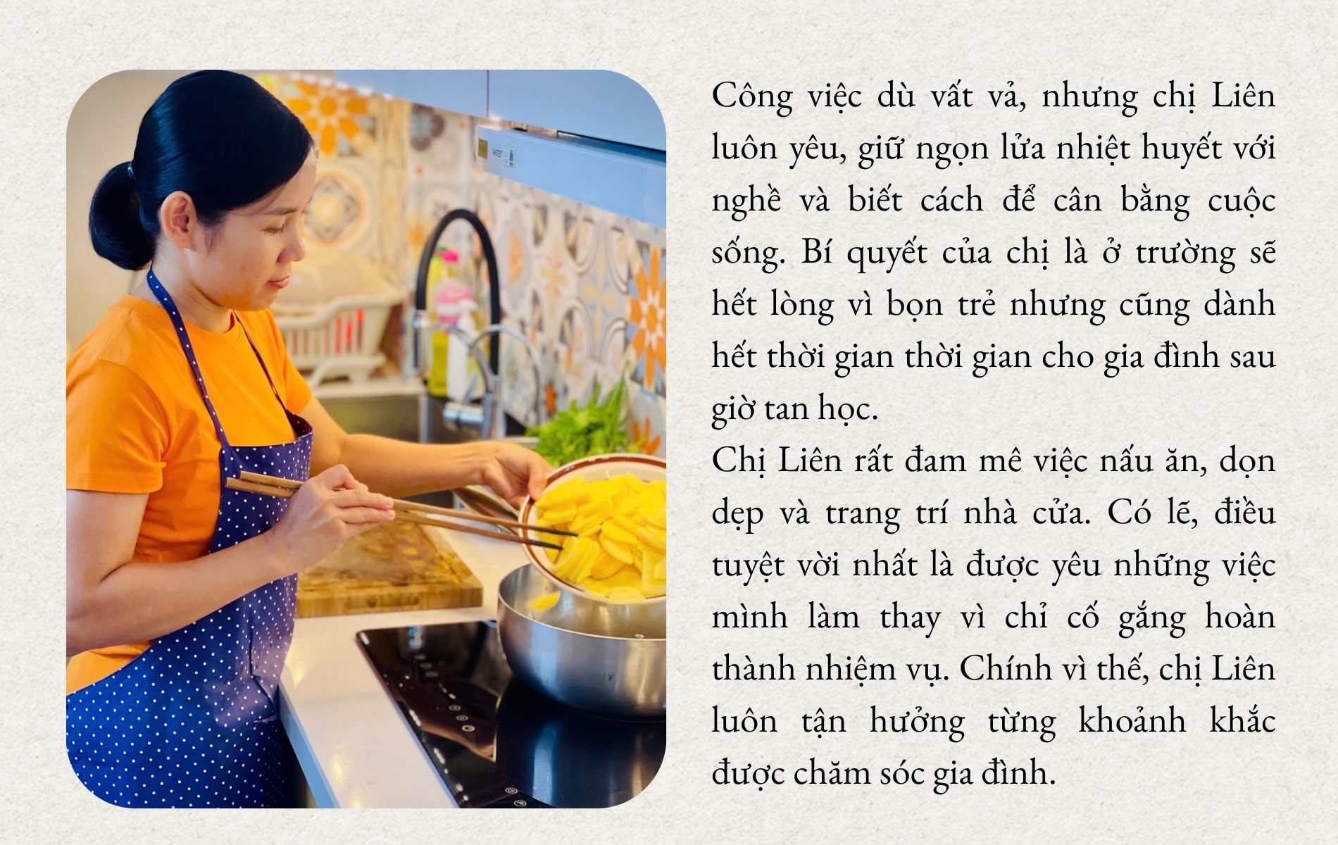 Cô giáo đảm đang yêu nghề, ngày nào cũng vào bếp vì đam mê - 5
