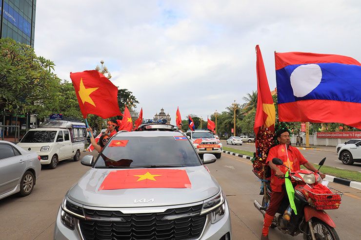 Trực tiếp bóng đá Lào - Việt Nam: Tuấn Hải tung người móc bóng ấn định tỷ số (Vòng loại Asian Cup) (Hết giờ) - 9